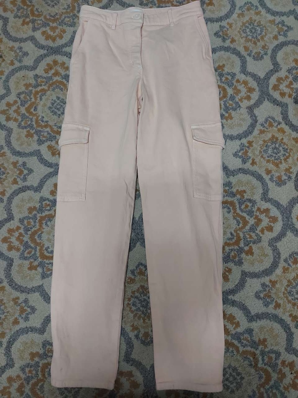 Aritzia Wilfred ivory denim cargo pants